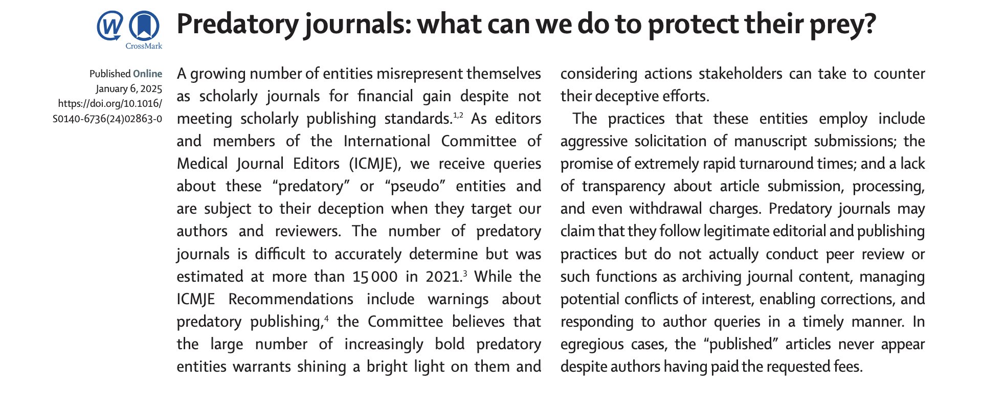 بررسی مقاله شناسایی مجلات جعلی یا Predatory journals در ۸ سوال