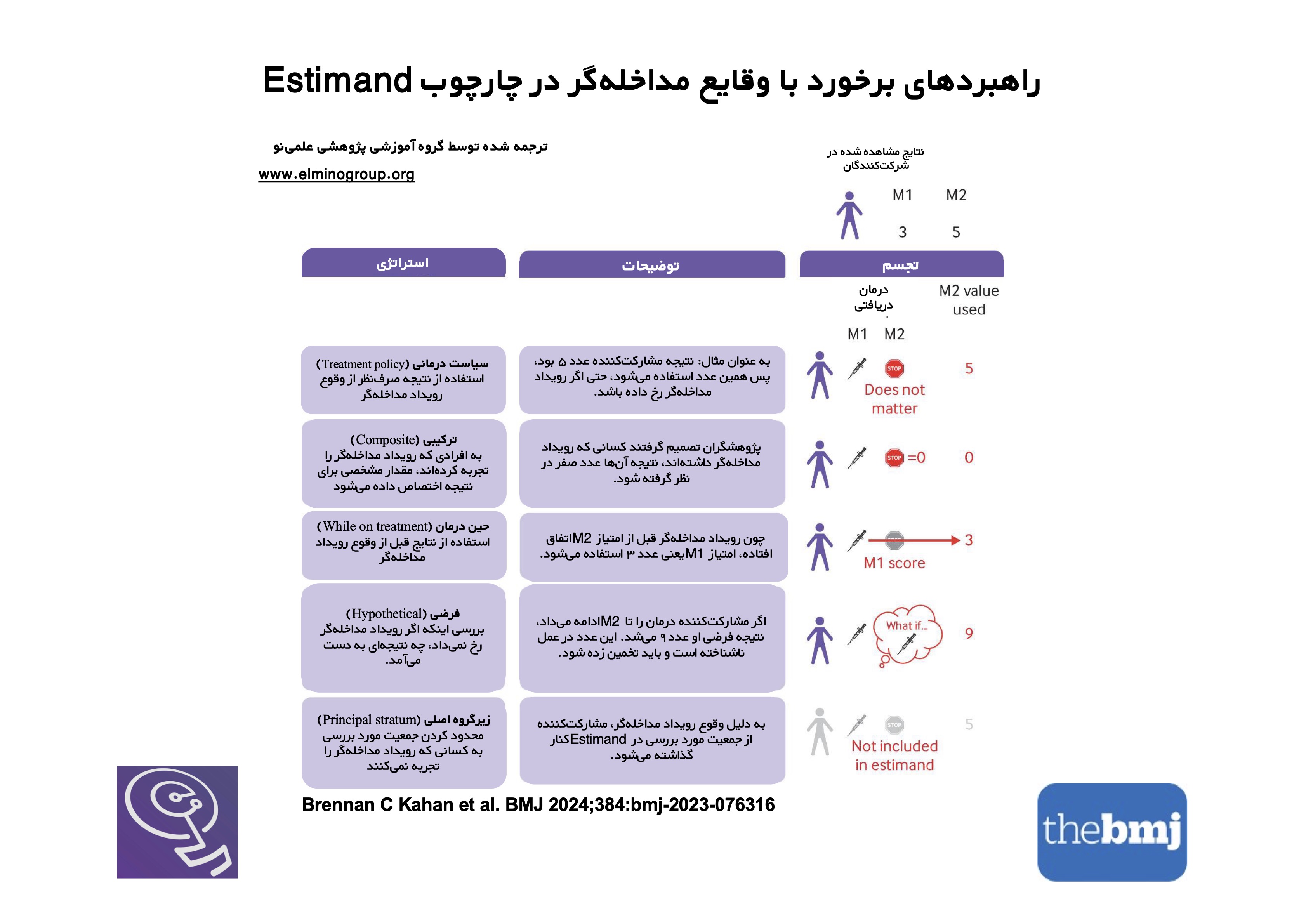 نمونه تصویری چارچوب estimand